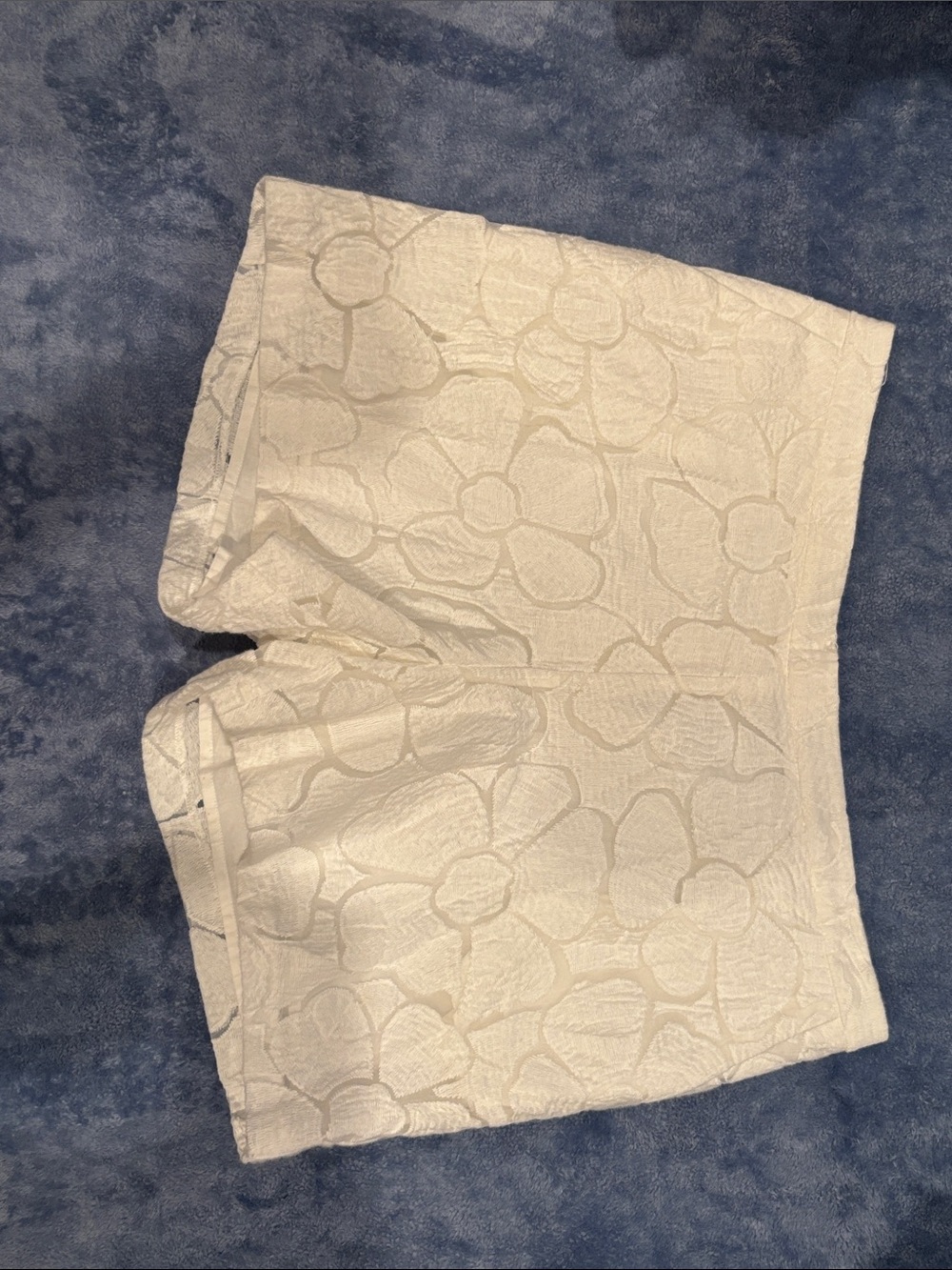Tommy Bahama White Floral Jacquard High-Waist Shorts